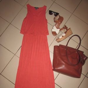 Peach Maxi Dress